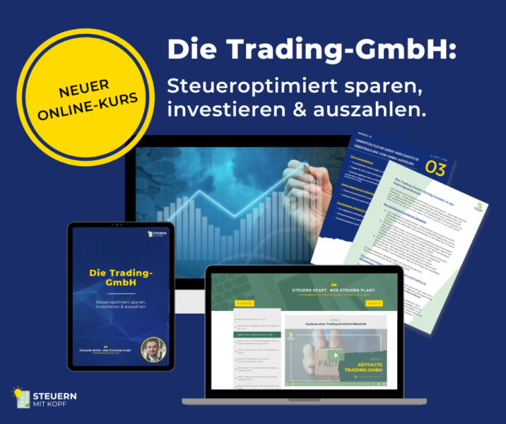 Online-Kurs: Trading-GmbH, steueroptimiert sparen, investieren und auszahlen